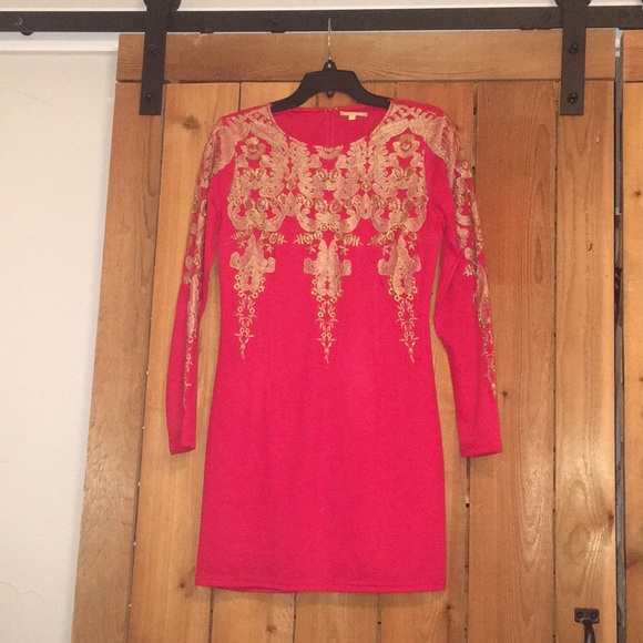 Gianni bini long sleeve mini dress - Picture 1 of 1